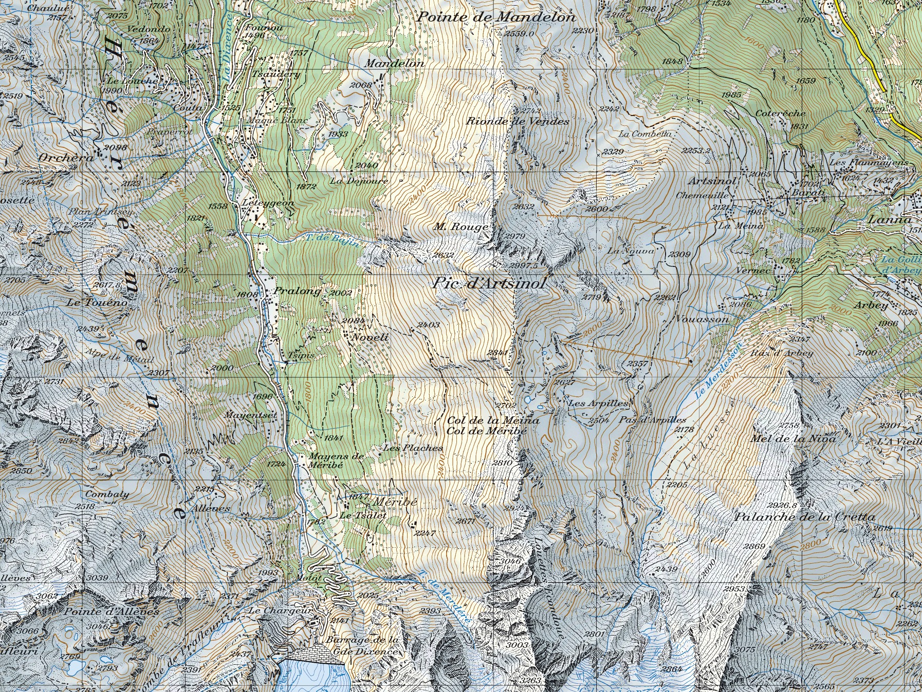 Carte Hérens2 (Prafleuri)
